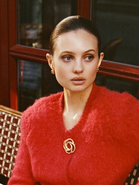 Hovedbilde By TiMo Moon Brooch Gold