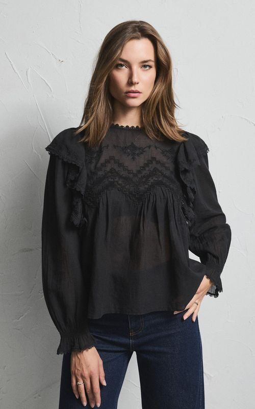 Pia Tjelta Victoria Blouse Black
