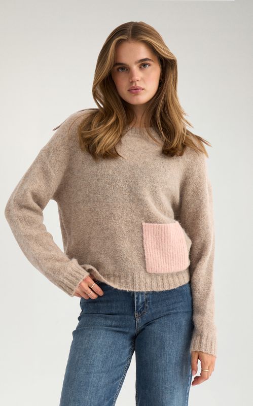 Nümph Salia Pullover Sesame Melange