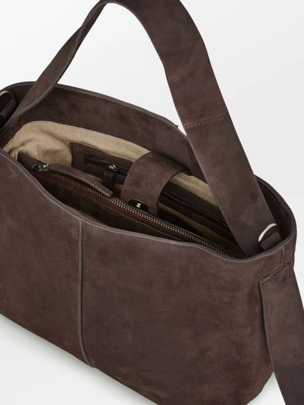 Beck Söndergaard Suede Fraya Small Bag Hot Fudge Brown