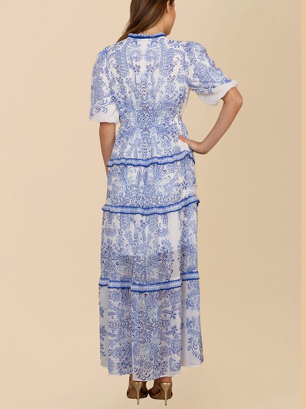 Hale Bob Buttercup Dress Blue