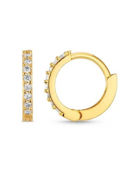 Hovedbilde Orelia Mini Pave Huggie Hoop ...