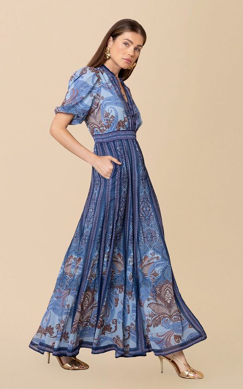 Hale Bob Liliosa Dress Blue