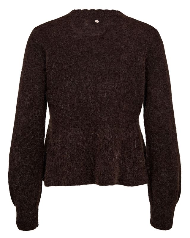 Nümph Suri Peplum Pullover Black Coffee