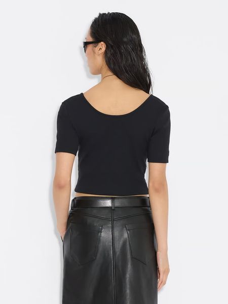 Hovedbilde Holzweiler Rib Open Neck Tee ...